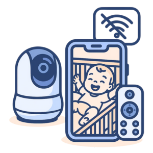 babyphone wifi illustration