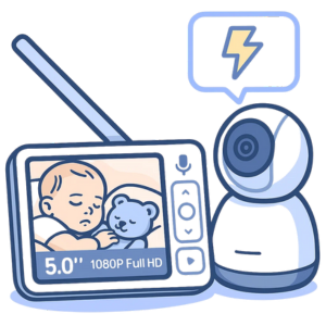 babyphone & écran illustration